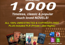 1000 timeless classic & famous novels in digital format