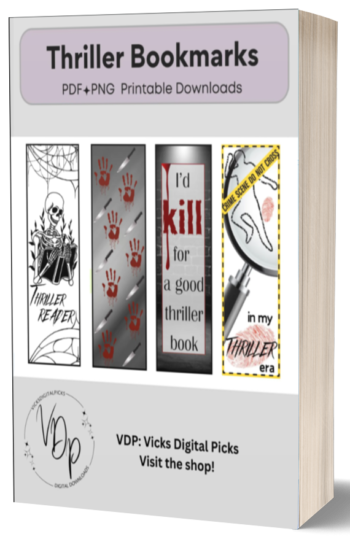 Thriller, Psychological Thriller Bookmark
